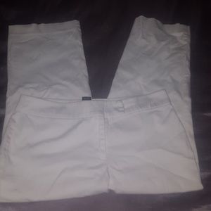 New York & Company, white capris.
